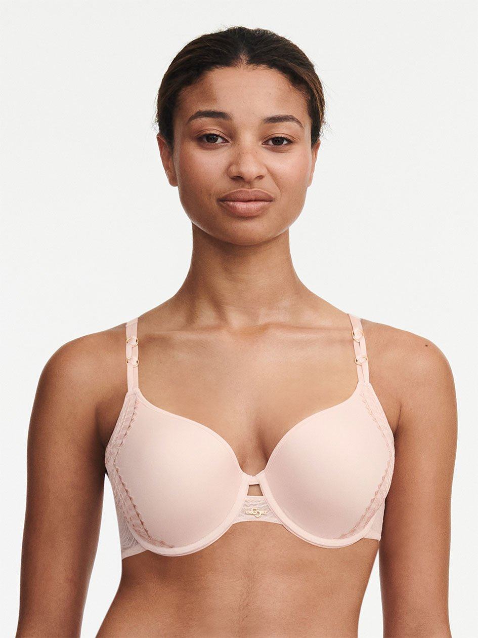 Pink Women Chantelle Mystic Dream Smooth Custom Fit T-Shirt Bra | TBN139CG