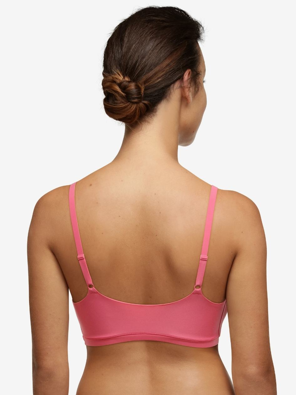 Pink Women Chantelle SoftStretch Scoop Padded Bralettes | JQQ8579RZ