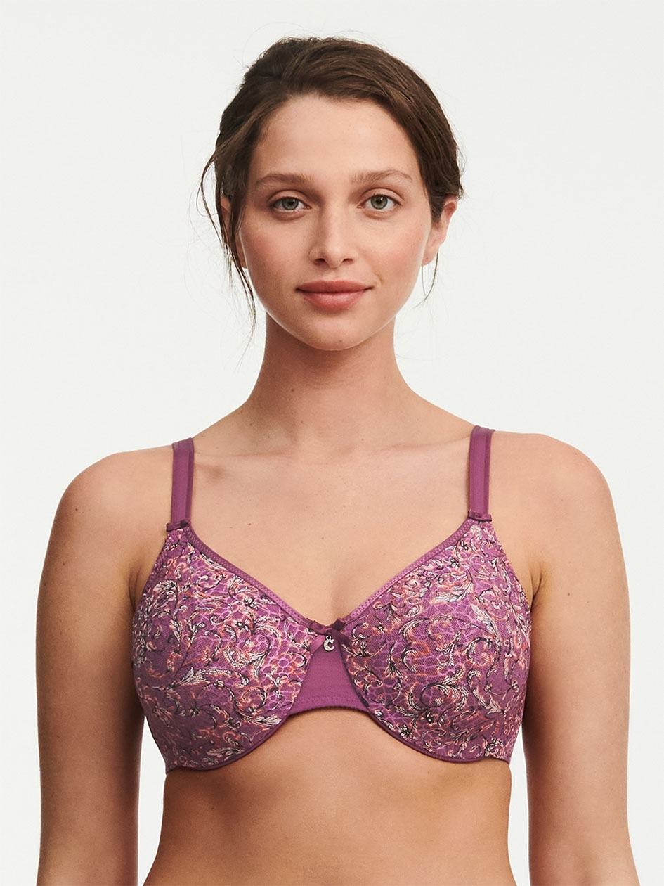 Purple Women Chantelle C Magnifique Seamless Minimizer Unlined Bra | OSK6748DI