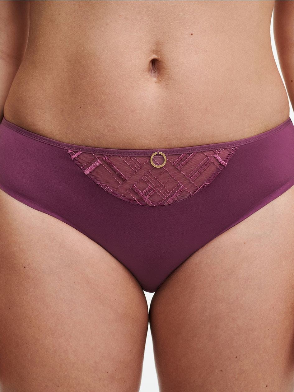 Purple Women Chantelle Graphic Support Bikini Bottoms | PKO9378TG