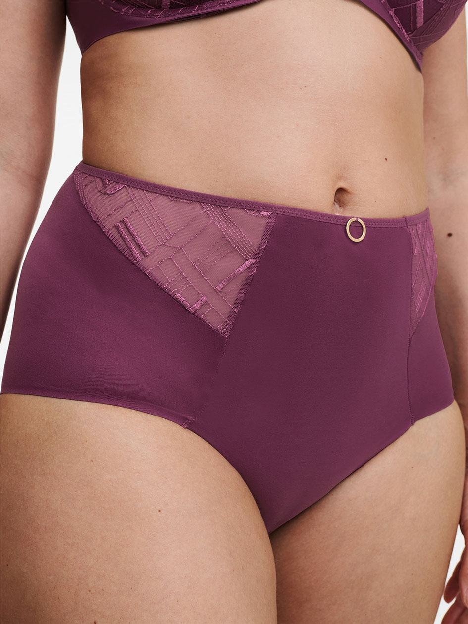 Purple Women Chantelle Graphic Support Smoothing Full Briefs | BMJ4098HN