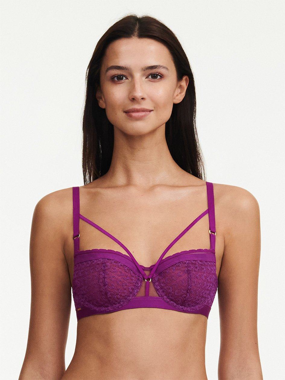 Purple Women Chantelle Monogram Demi Unlined Bra | UQX5291GY