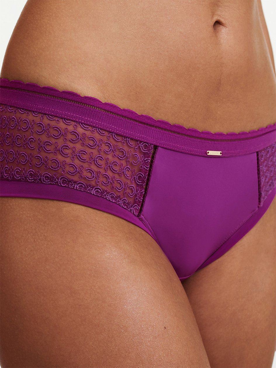 Purple Women Chantelle Monogram Hipster Panty | FGJ4152AV