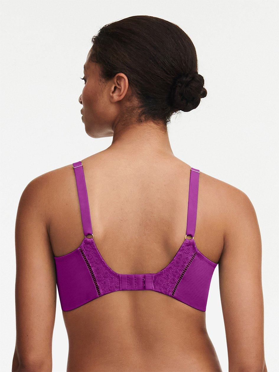 Purple Women Chantelle Monogram Plunge Unlined Bra | VXL3192PM