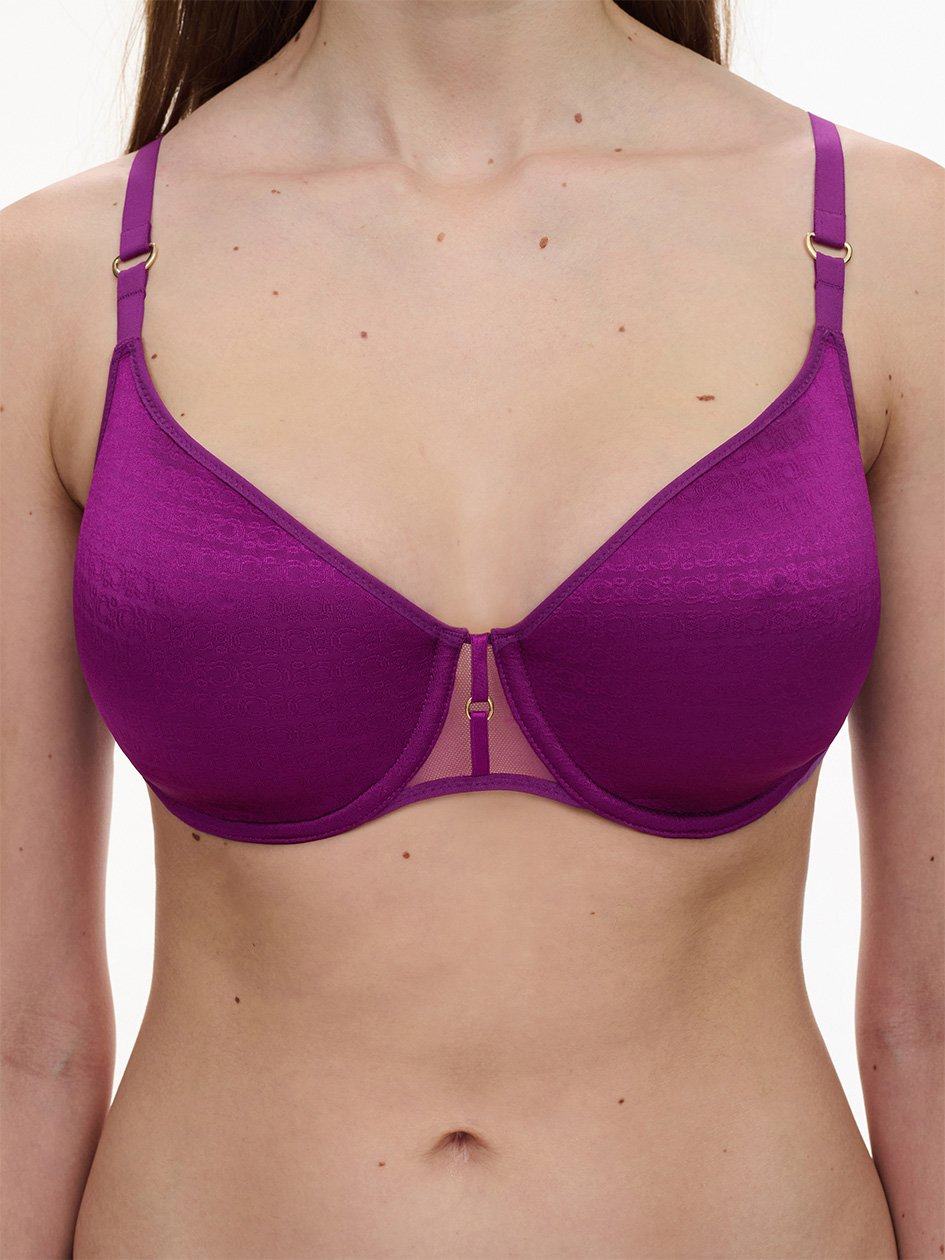 Purple Women Chantelle Monogram Smooth Lightweight T-Shirt Bra | IHB7641GH