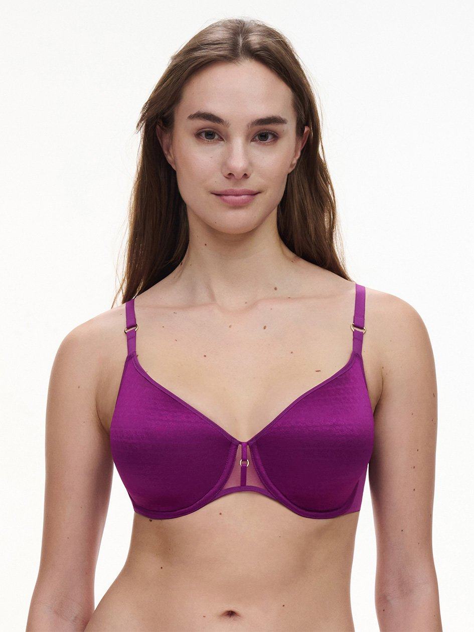 Purple Women Chantelle Monogram Smooth Lightweight T-Shirt Bra | IHB7641GH