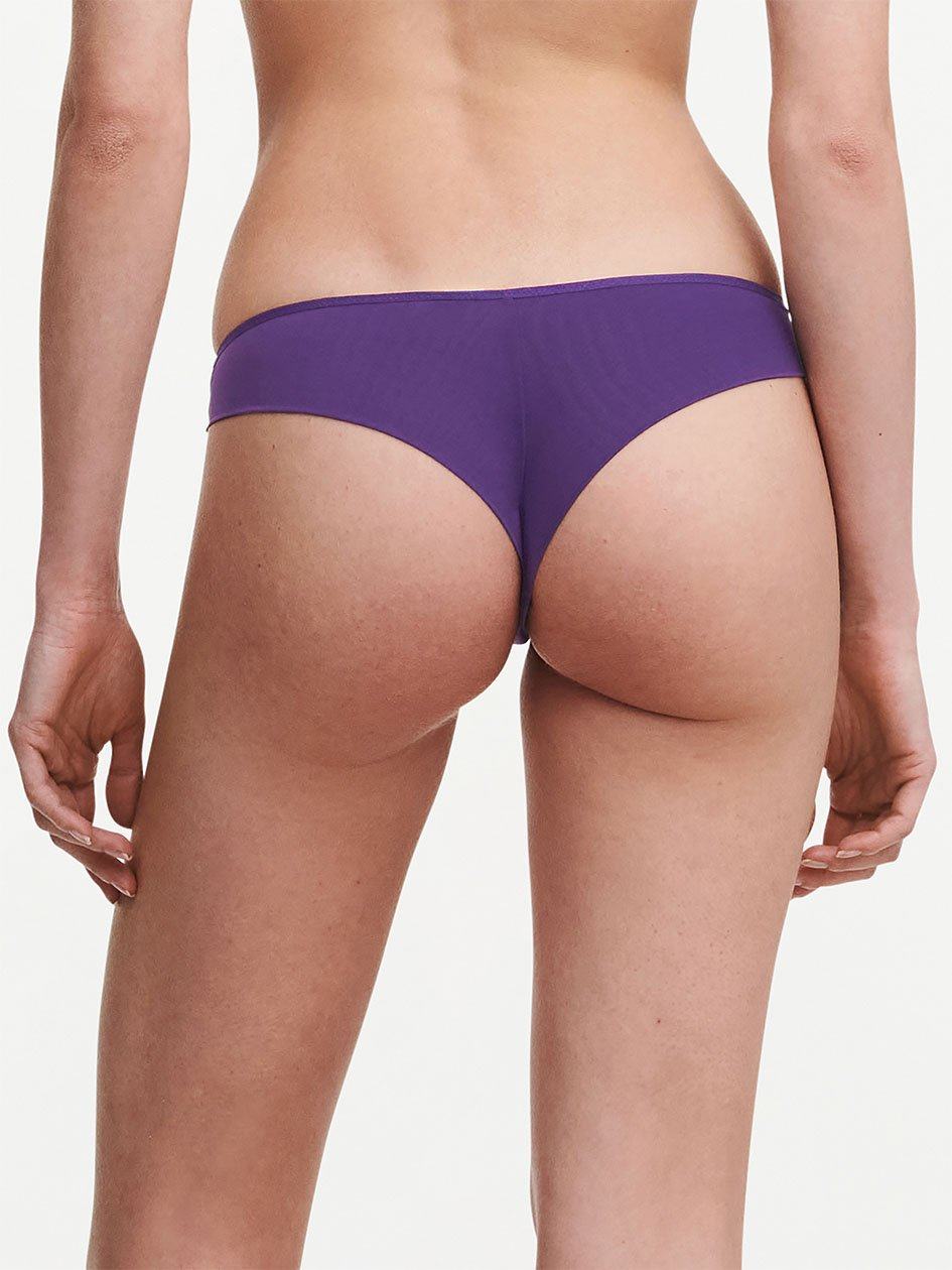 Purple Women Chantelle Naya Lace Thong Panty | HBP746NP