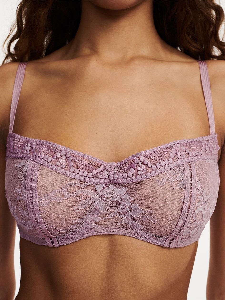 Purple Women Chantelle Olivia Demi Bras | WBA946TZ