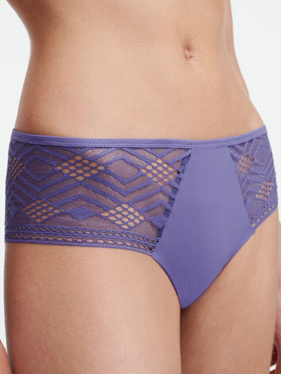 Purple Women Chantelle Ondine Hipster Panty | CMQ6645EP