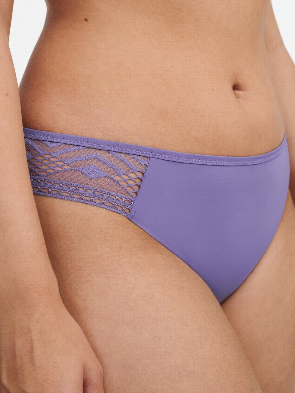 Purple Women Chantelle Ondine Thong Panty | QIL8575CQ