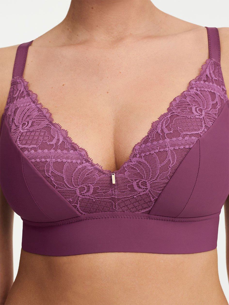 Purple Women Chantelle Orangerie Dream Wireless Bras | IPB4472EH