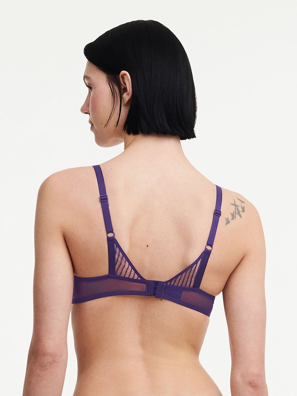 Purple Women Chantelle tXture Demi Bras | HOQ587SU