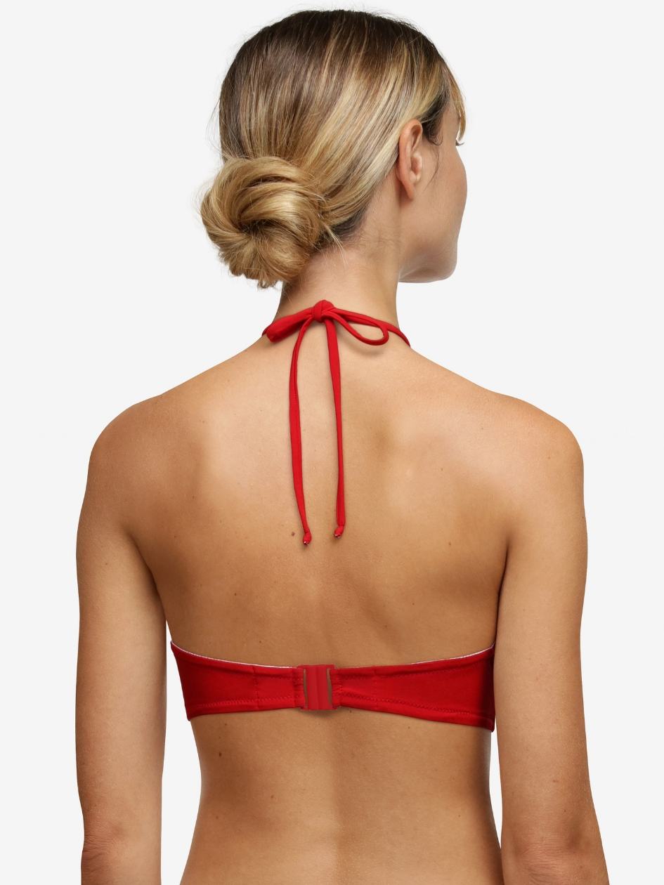 Red Women Chantelle Inspire Bandeau Swim Bikini Tops | JXW6185NR