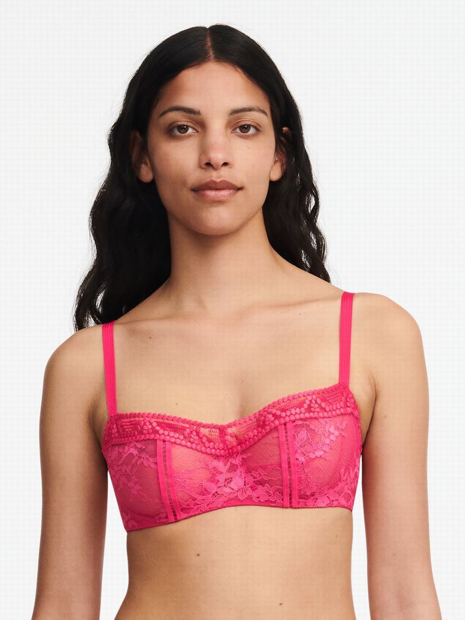 Red Women Chantelle Olivia Demi Bras | GOC3661OF