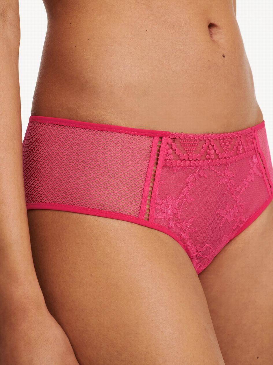 Red Women Chantelle Olivia Hipster Panty | OGS9830GJ