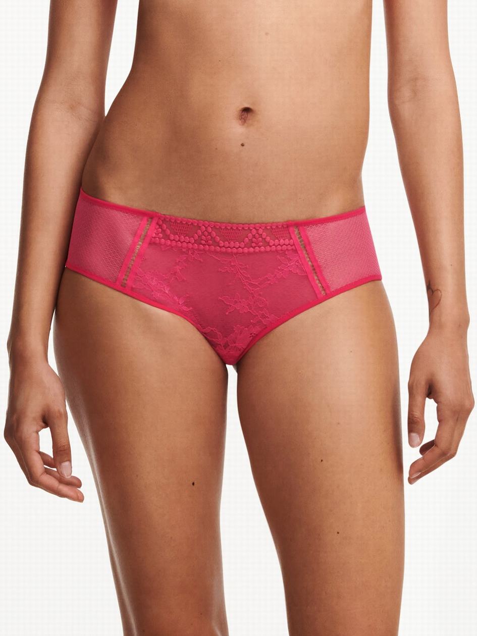 Red Women Chantelle Olivia Hipster Panty | OGS9830GJ