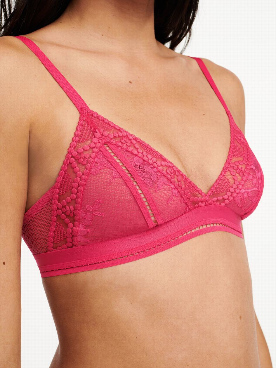 Red Women Chantelle Olivia Wireless Bras | MRJ4123XP