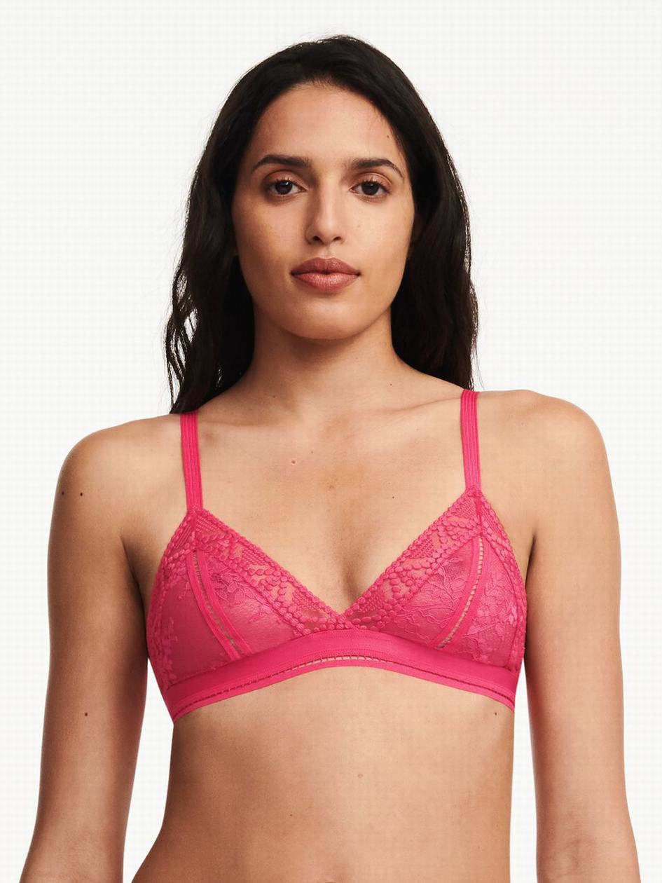 Red Women Chantelle Olivia Wireless Bras | MRJ4123XP