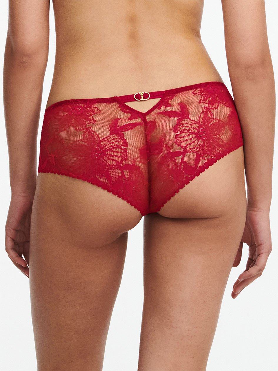 Red Women Chantelle Orchids Hipster Panty | FHP3884DJ