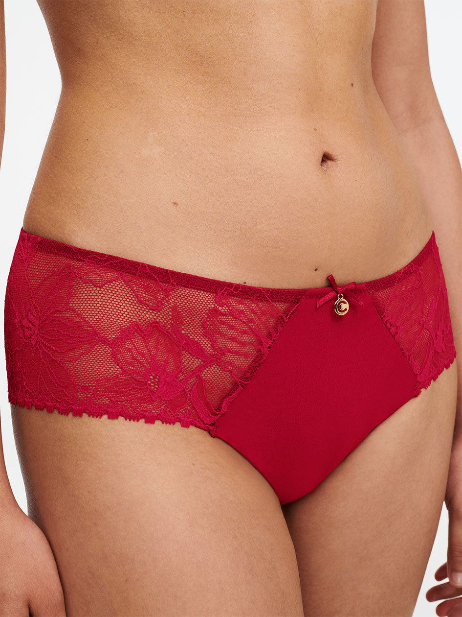 Red Women Chantelle Orchids Hipster Panty | FHP3884DJ