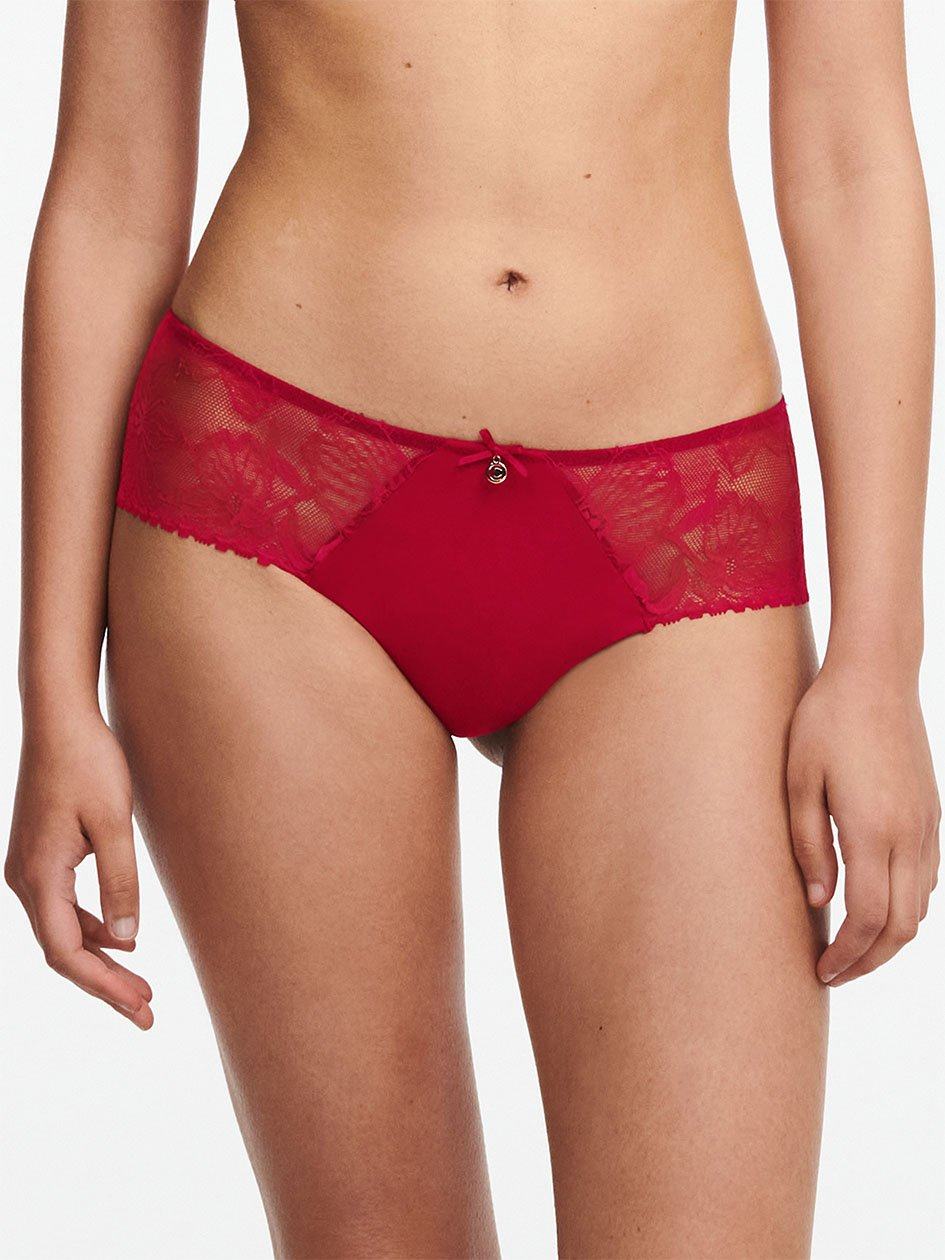 Red Women Chantelle Orchids Hipster Panty | FHP3884DJ