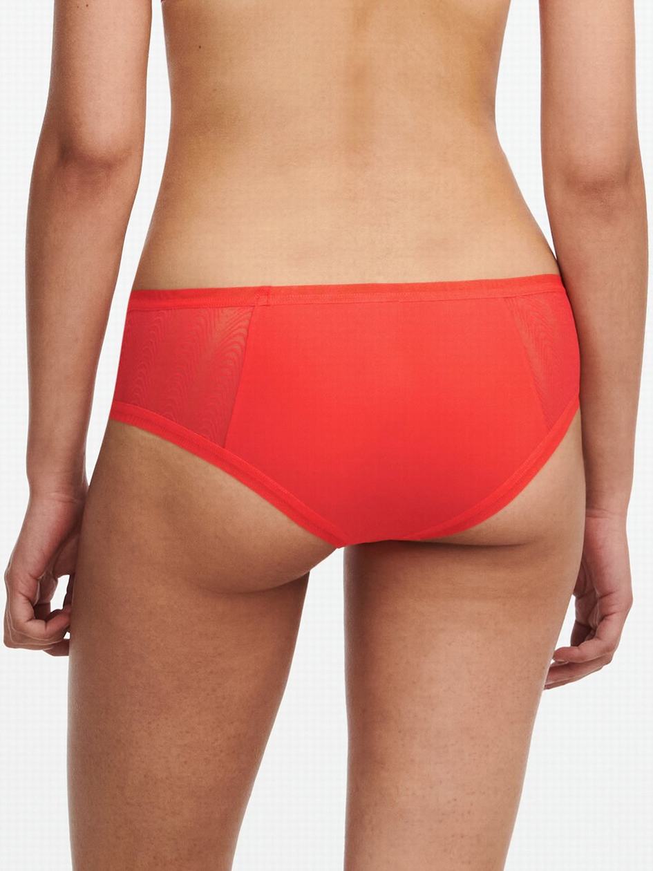 Red Women Chantelle Romane Hipster Panty | OBV6690BI