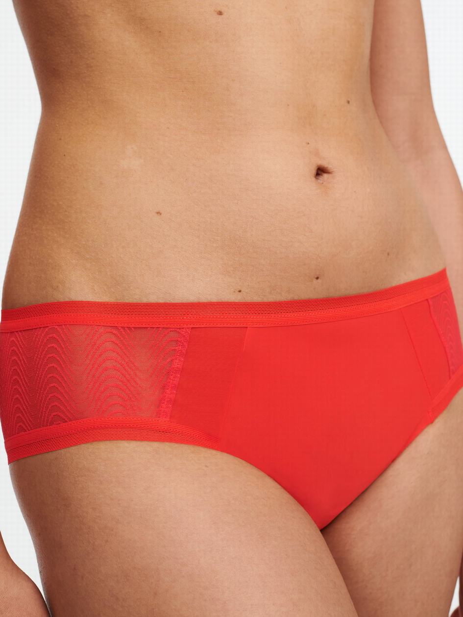 Red Women Chantelle Romane Hipster Panty | OBV6690BI