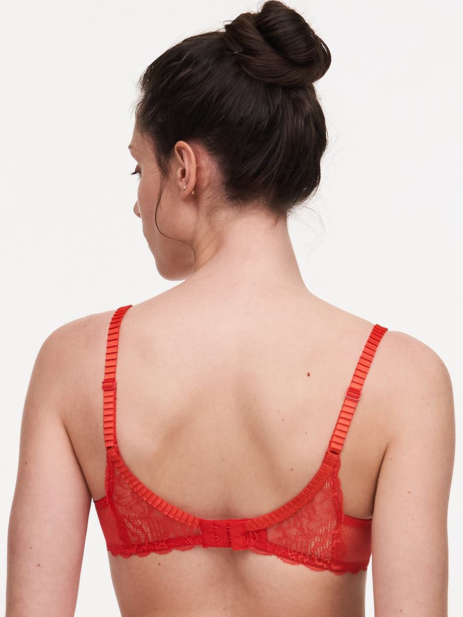 Red Women Chantelle Waltz Demi Bras | ZTD5437TL