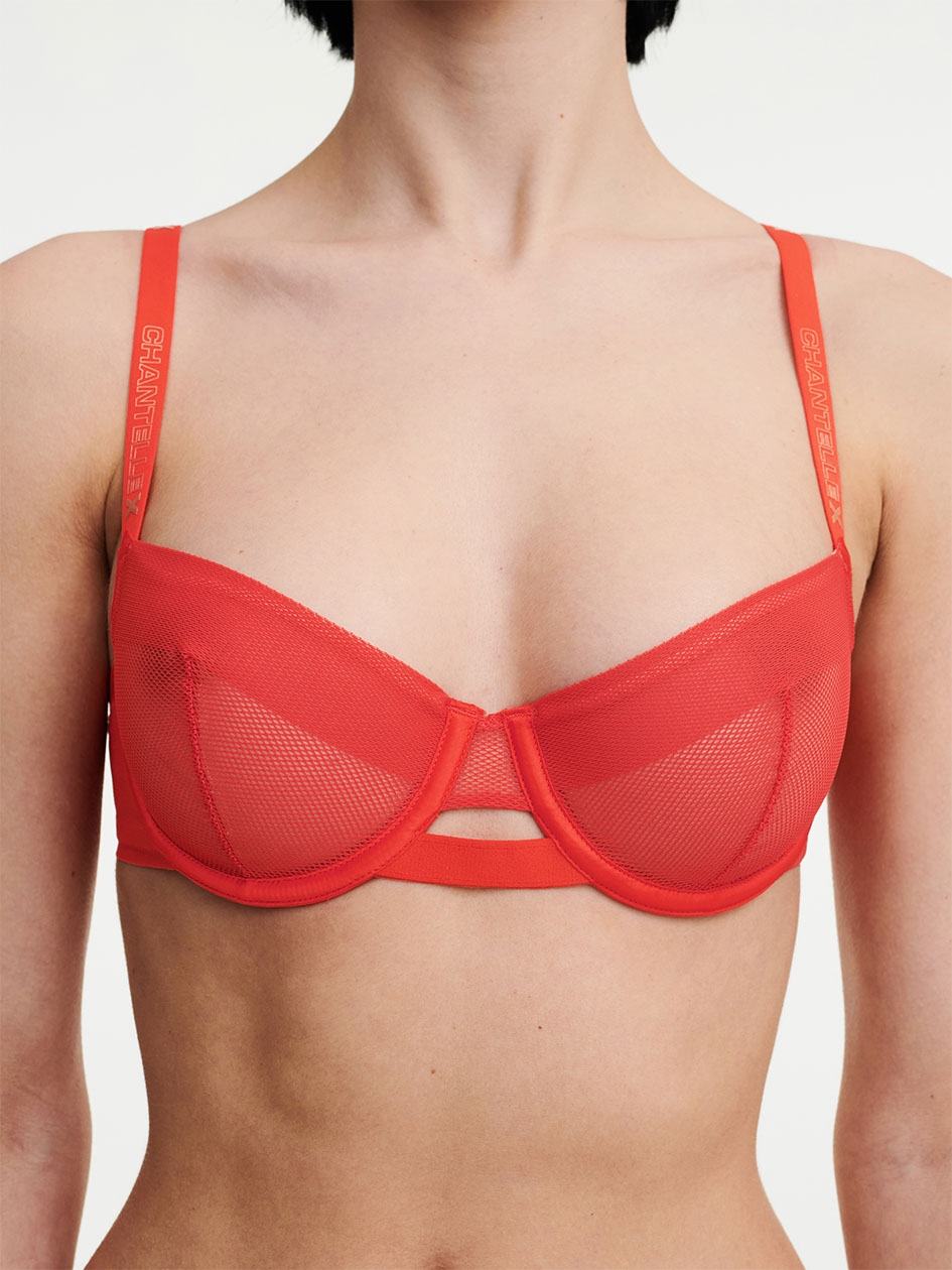 Red Women Chantelle Xpose Demi Bras | XDH1394AO