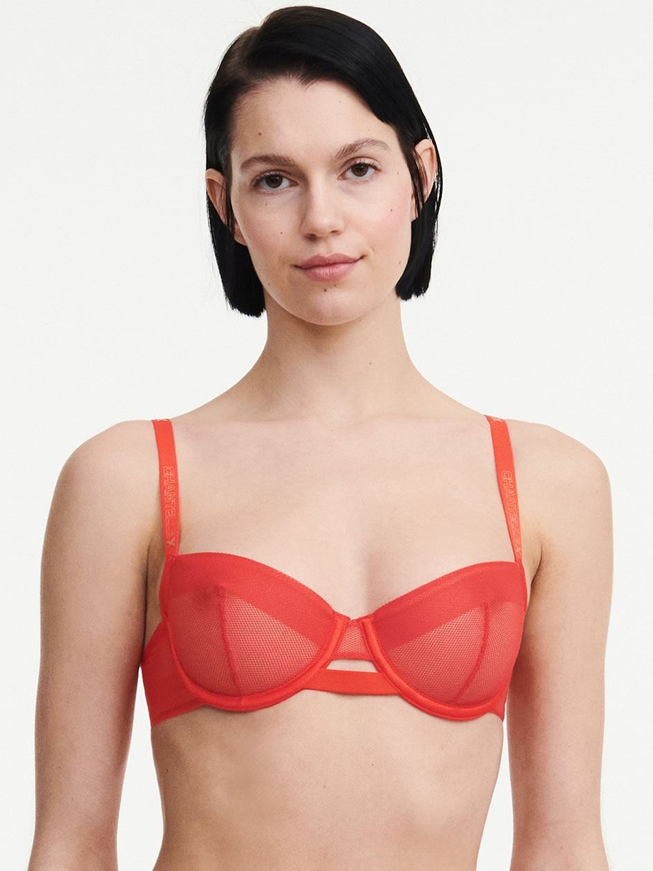 Red Women Chantelle Xpose Demi Bras | XDH1394AO