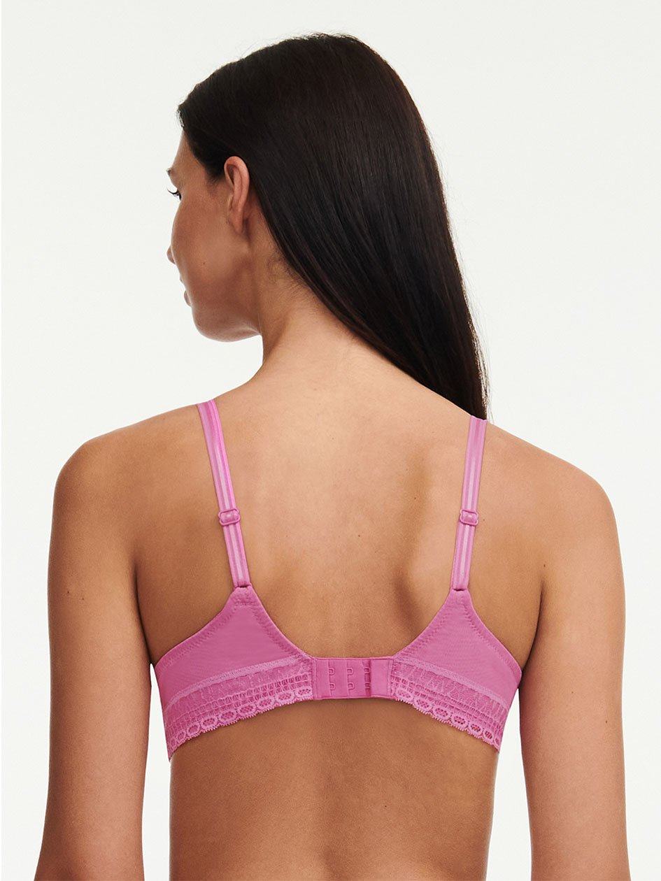 Rose Pink Women Chantelle Impression Lace Plunge Contour Bras | TKU2175AQ