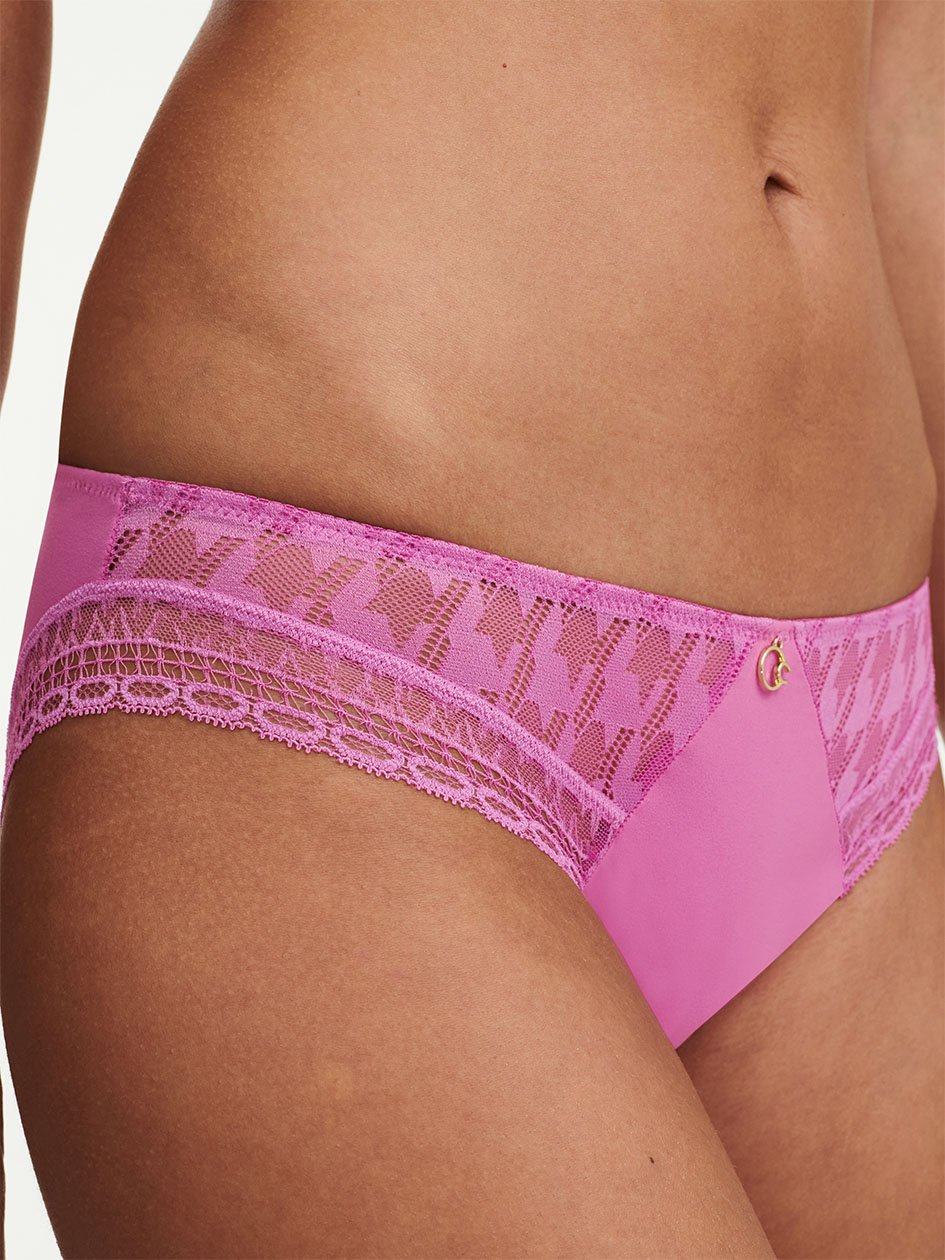 Rose Pink Women Chantelle Impression Lace Bikini Bottoms | BHJ4566AH