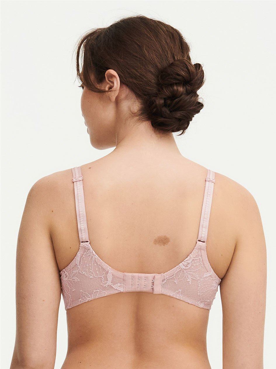 Rose Pink Women Chantelle Orchids Push-up Plunge Bra | KTX543DE