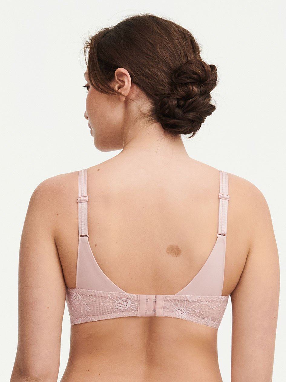 Rose Pink Women Chantelle Orchids Wireless Triangle Bras | WLF633LM