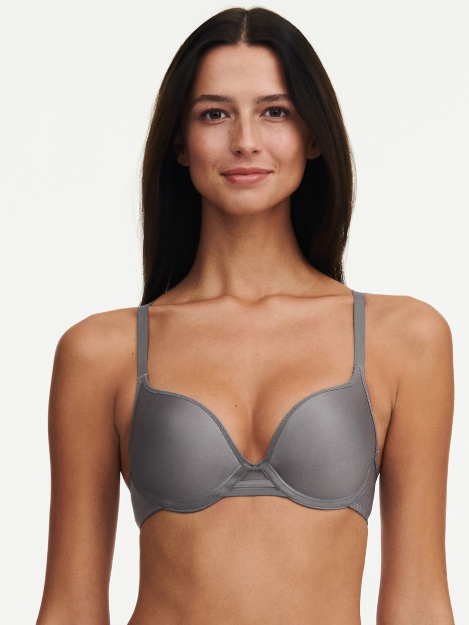 Silver Women Chantelle Nais Push-Up Bra | DPI8667TE