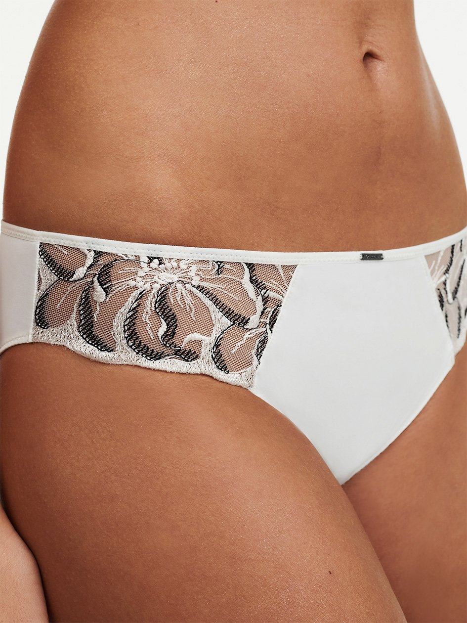 White Chocolate Women Chantelle Fleurs Bikini Bottoms | XYY413PJ