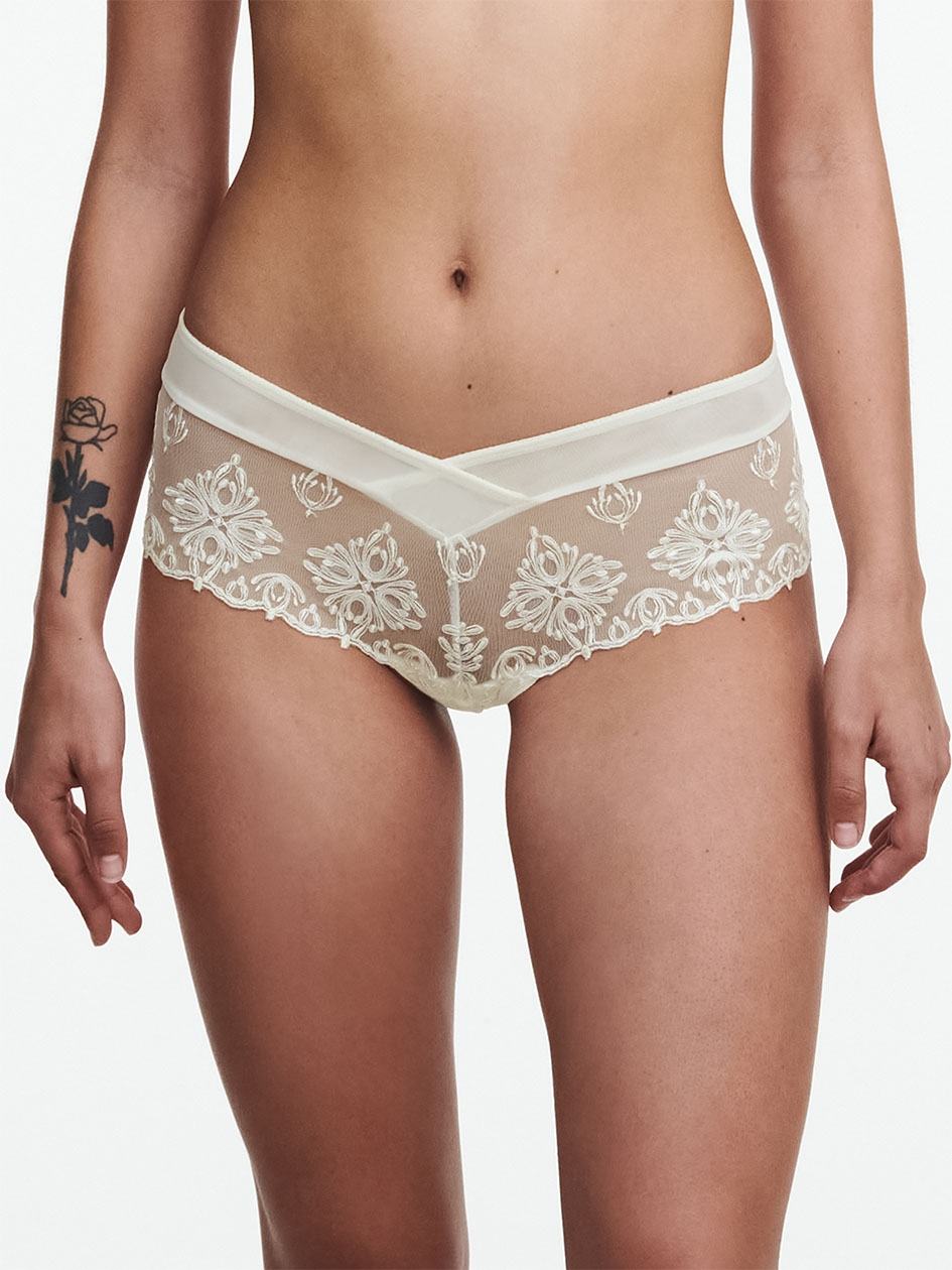 White Women Chantelle Champs Elysees Lace Hipster Panty | BLR1918UT