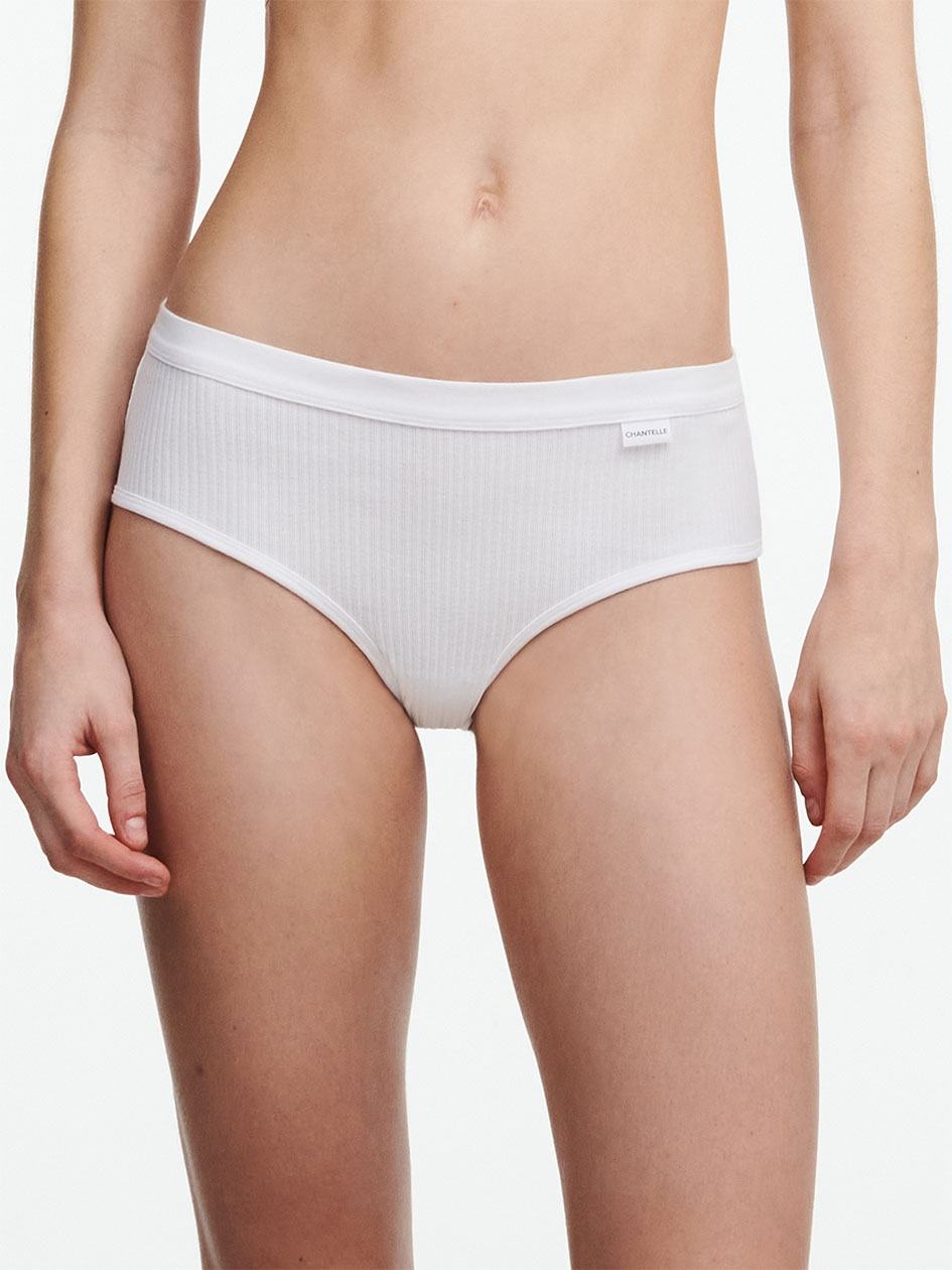 White Women Chantelle Cotton Comfort Hipster Panty | FUV8390IS