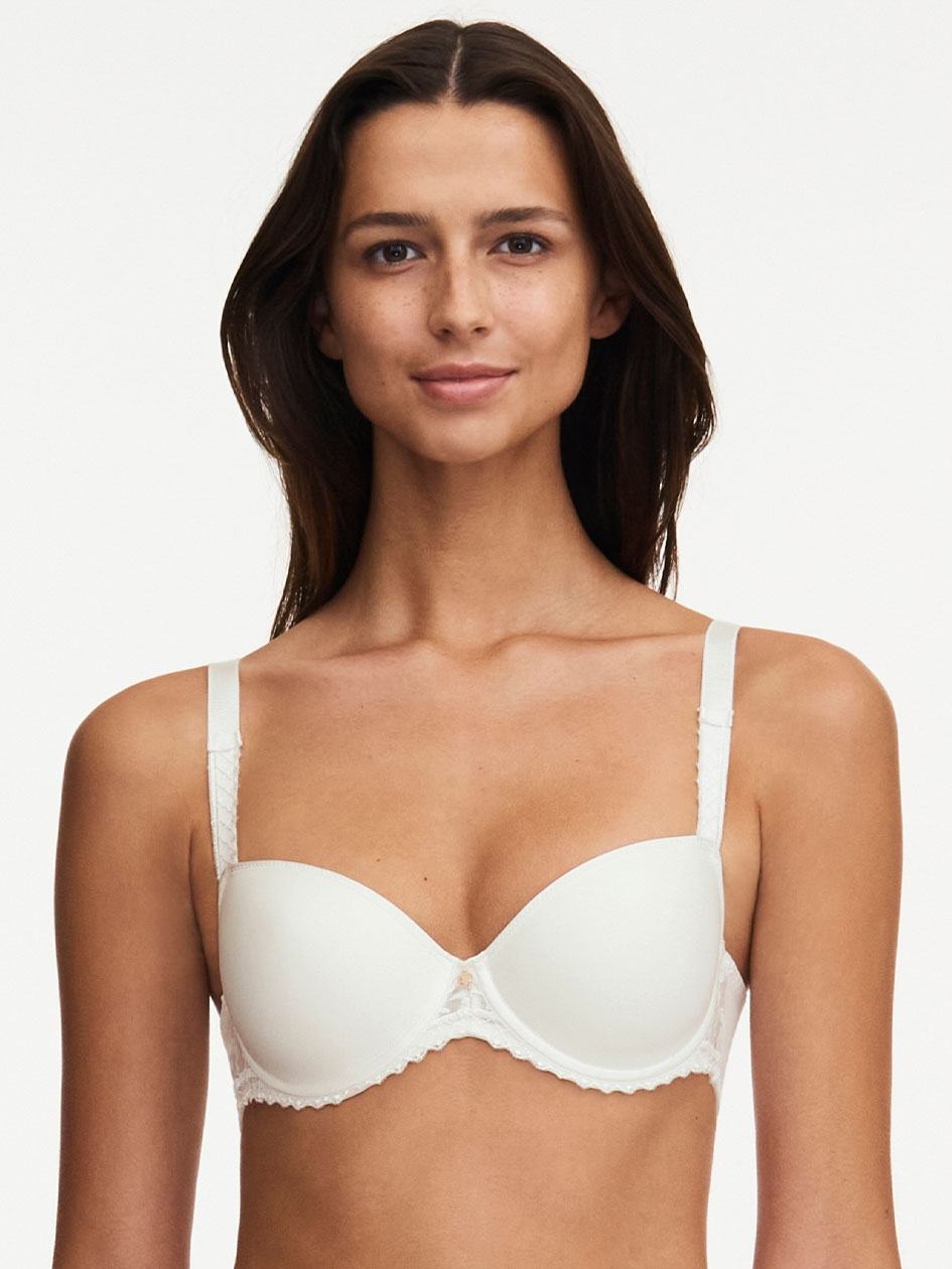 White Women Chantelle Every Curve Demi Memory Foam Bras | TTM2083EE