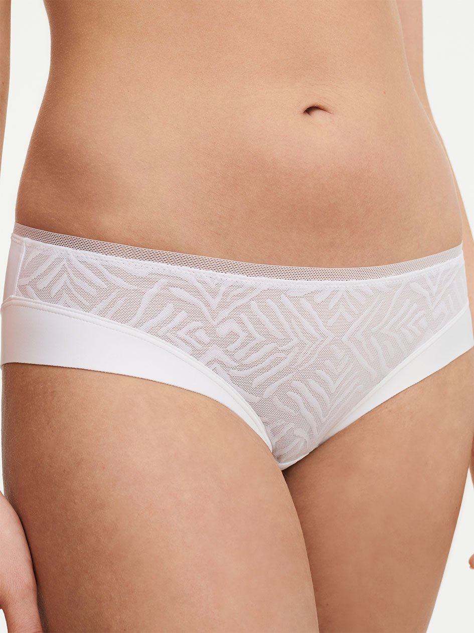 White Women Chantelle Graphic Allure Lace Hipster Panty | PPF1053ED