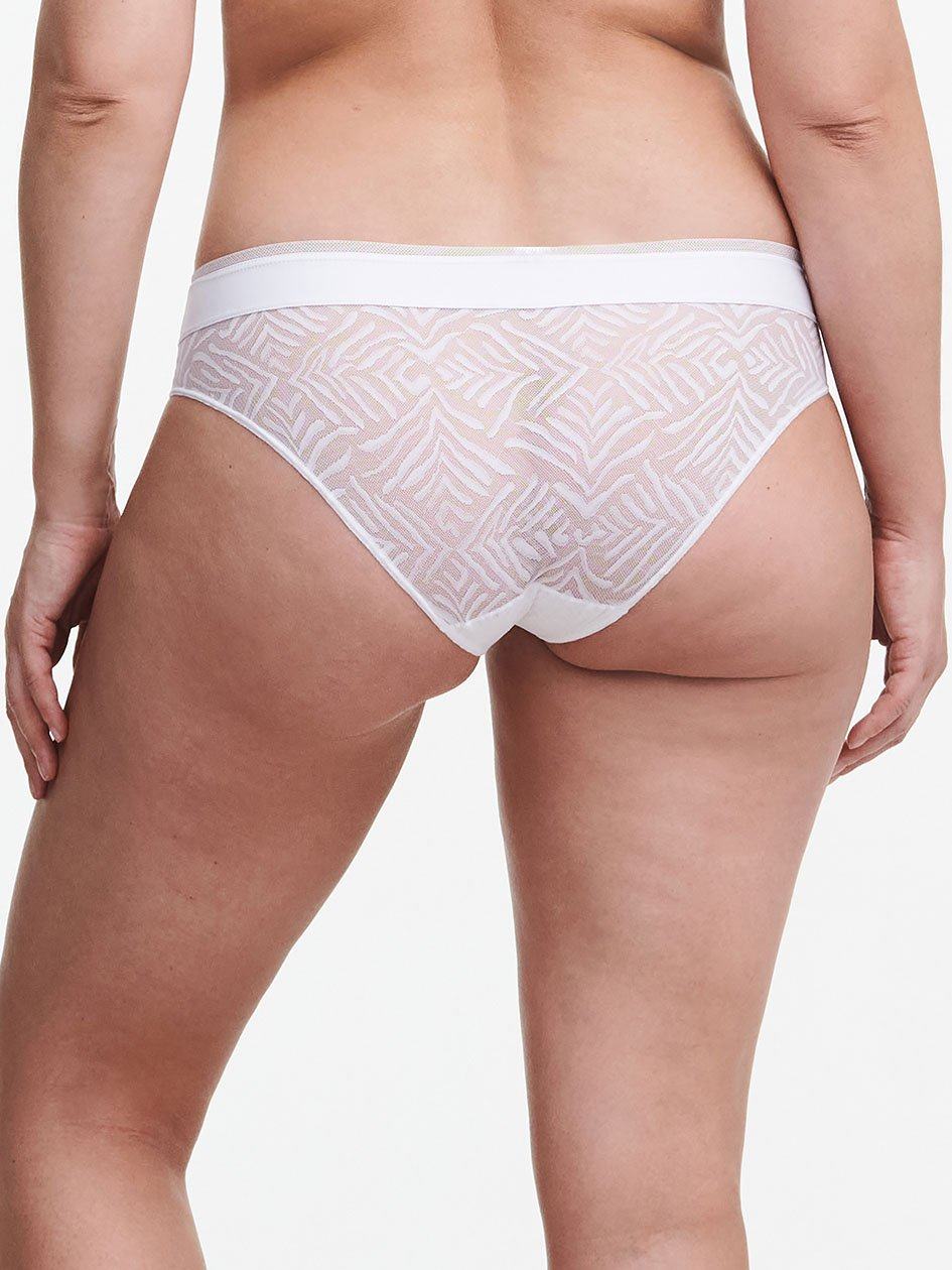 White Women Chantelle Graphic Allure Lace Bikini Bottoms | UQN4111RF