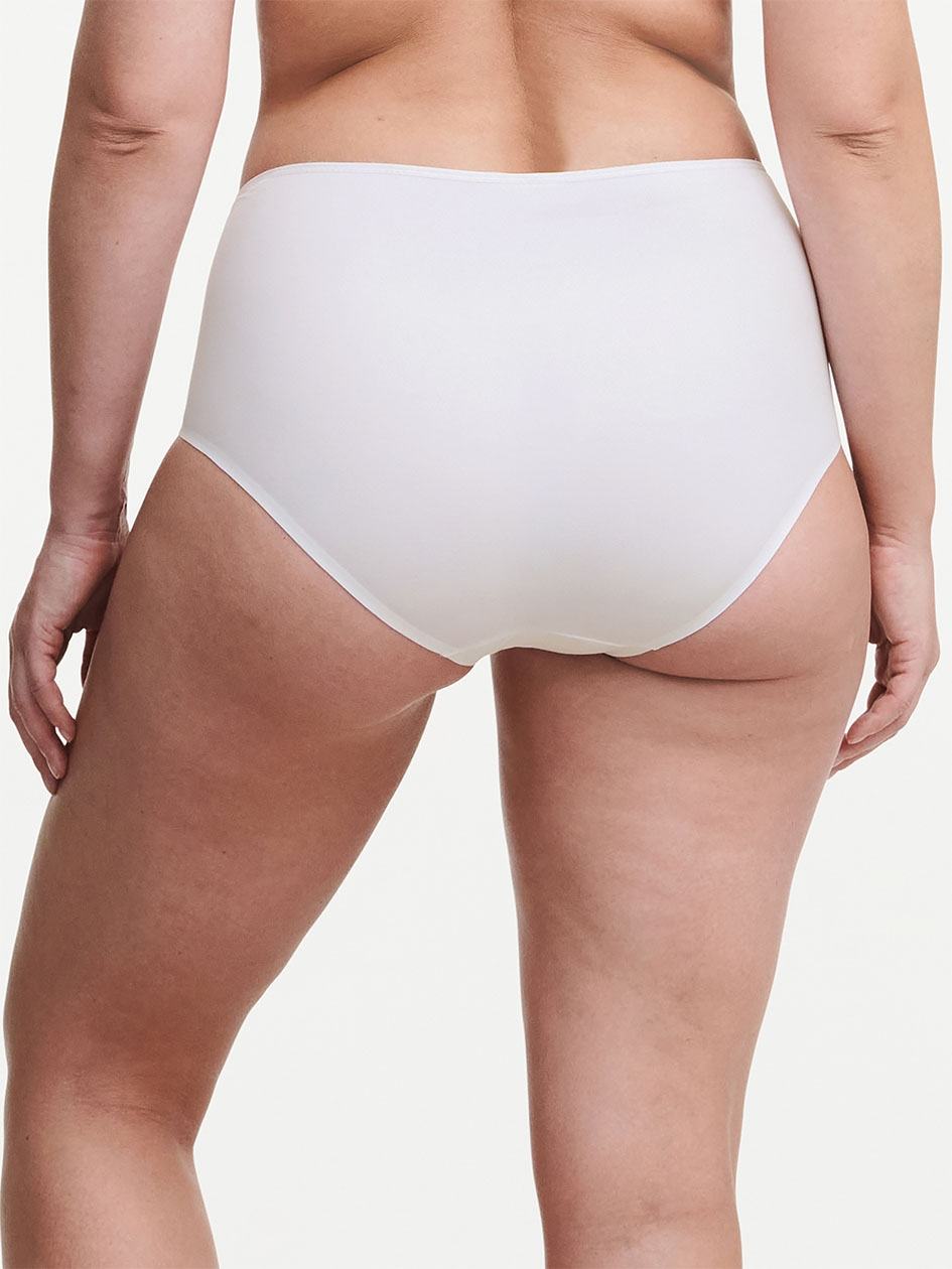 White Women Chantelle Graphic Support Smoothing Full Briefs | WEK8880ZP