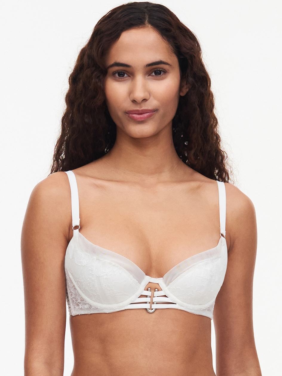 White Women Chantelle Impulse Push-up Bra | NOG10085DR