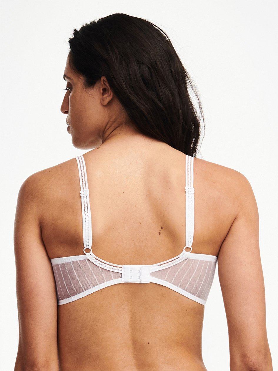 White Women Chantelle Maddie Demi Bras | RAJ1873EW