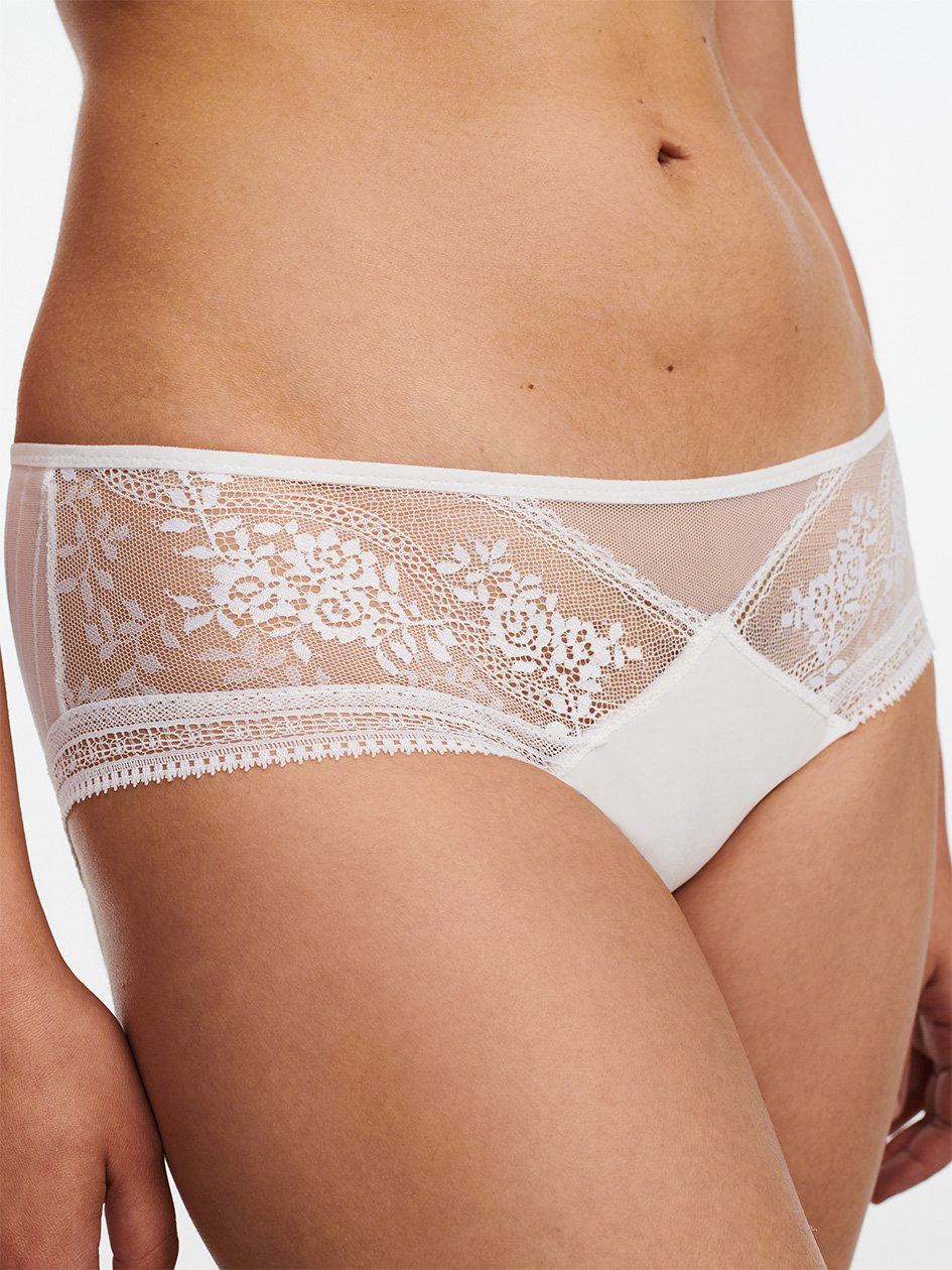 White Women Chantelle Maddie Hipster Panty | KHV5442FL