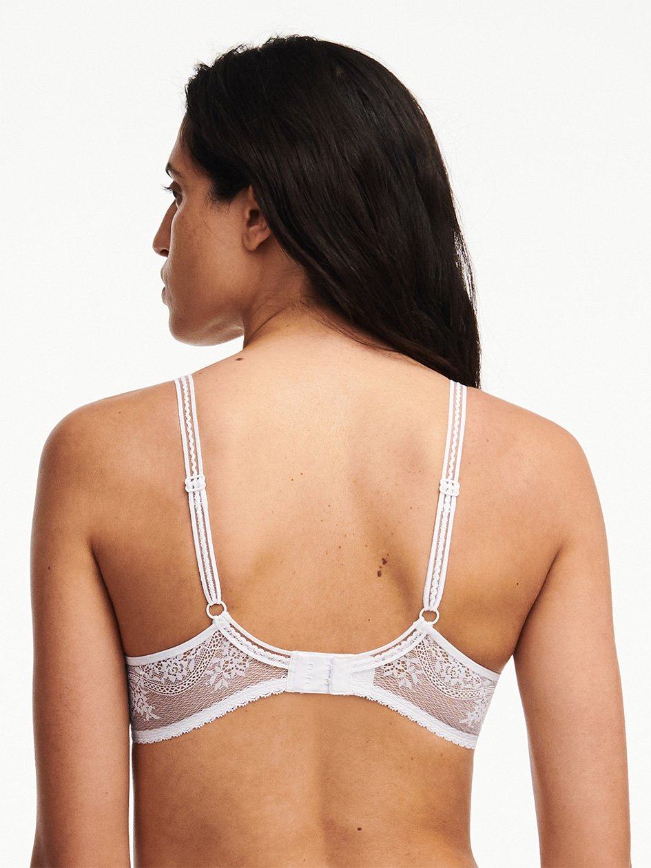 White Women Chantelle Maddie Memory Foam Bras | FII8523JS