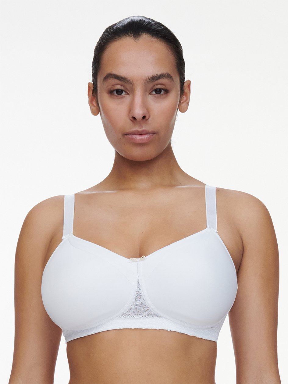 White Women Chantelle Merci Custom Fit Wireless with Pocket Bras | NRA7286UN