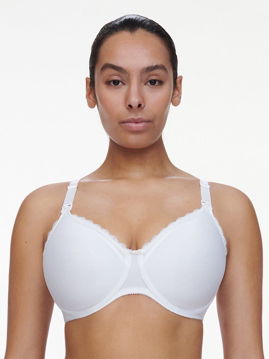 White Women Chantelle Merci Lightweight Nursing Bras | BQS183SE