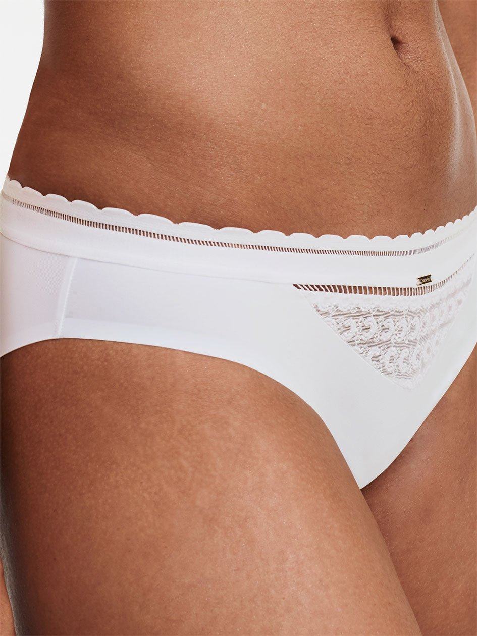 White Women Chantelle Monogram Bikini Bottoms | VAO675JP