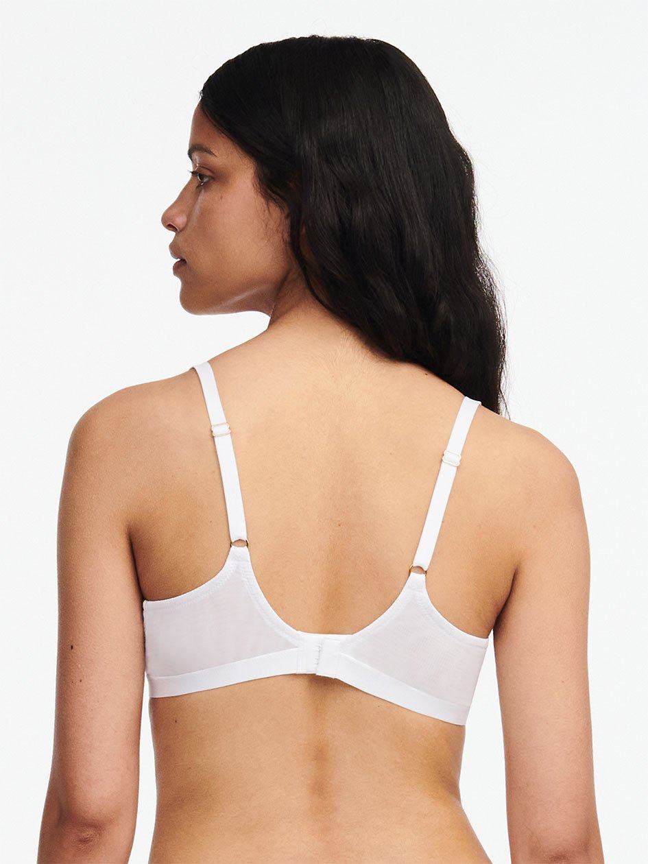 White Women Chantelle Monogram Demi Unlined Bra | EMJ8430HN